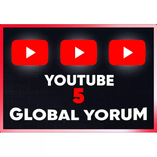  ⚡  GARANTİLİ  YOUTUBE 5 GLOBAL YORUM⚡